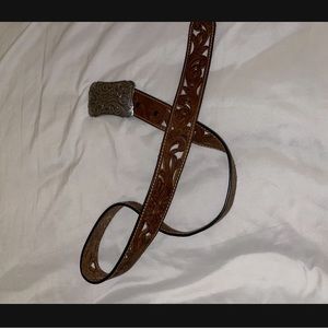 Leather belt